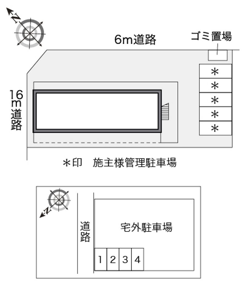 レオパレスフォーリス 配置図