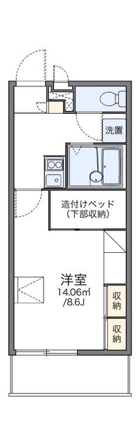 レオパレスサンシャイン　ザコア 間取り図