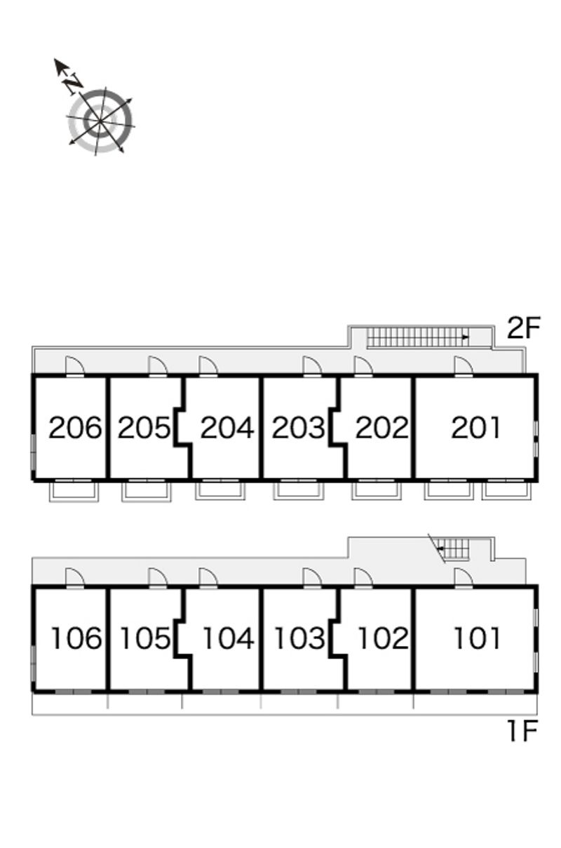 レオパレス南荻窪第２ 間取配置図