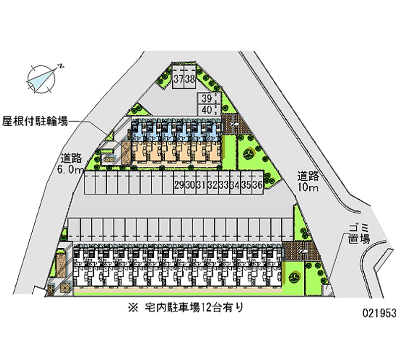 レオパレスコゥジィーＡ 月極駐車場