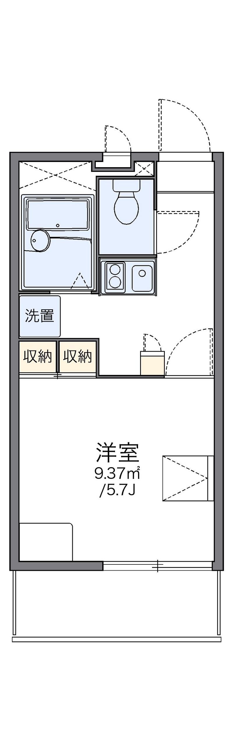レオパレスコンフォートヒルズ 間取図