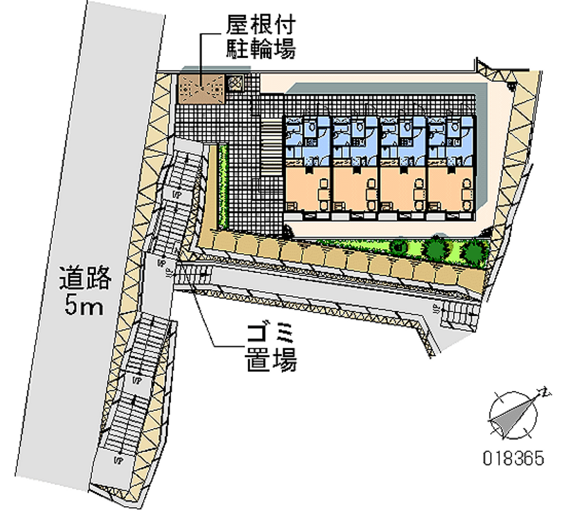 レオパレスローズガーデンⅡ 区画図