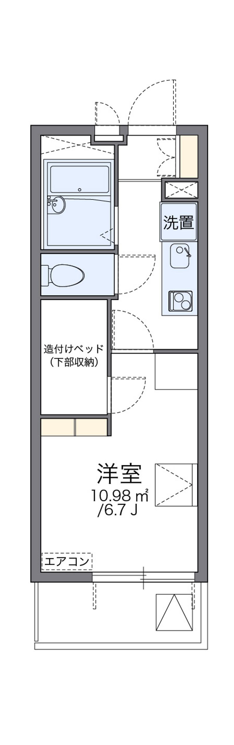 レオパレス中原 間取図