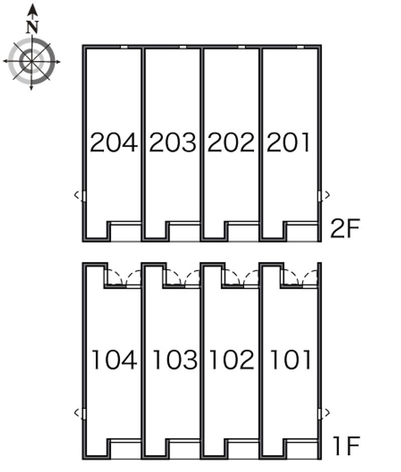 レオネクストハナミズキ津島中 間取配置図