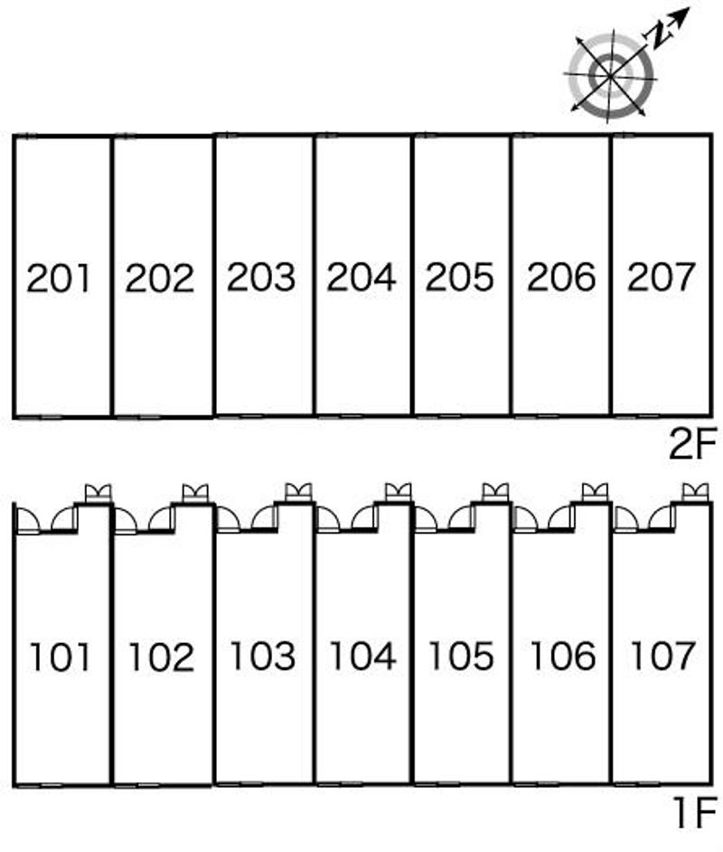 レオパレス羽水 間取配置図