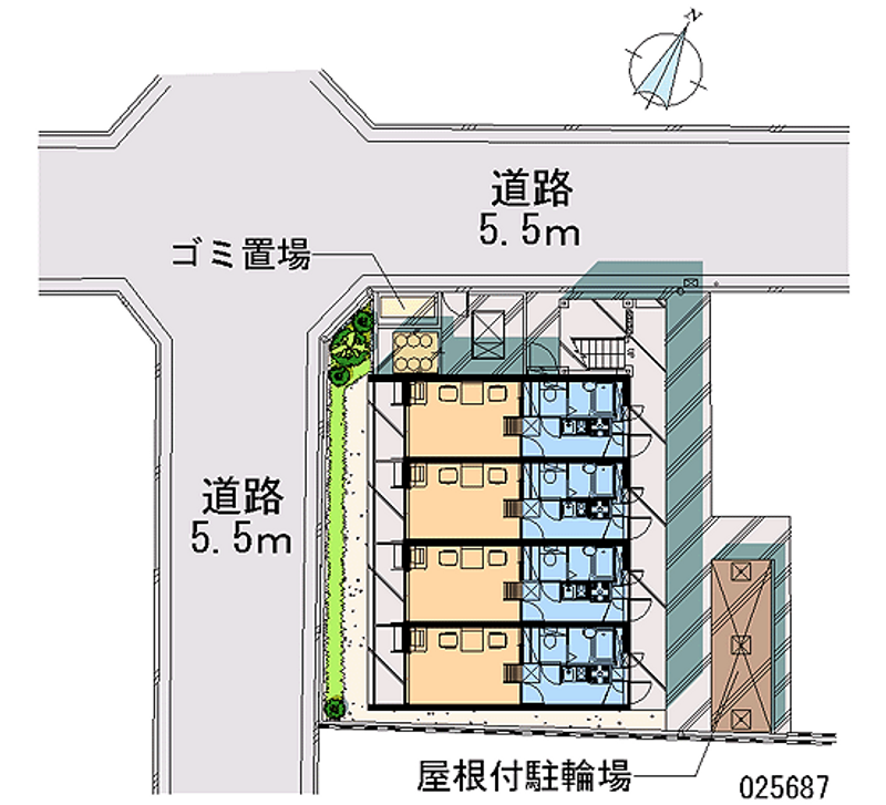 レオパレスあけぼの 区画図
