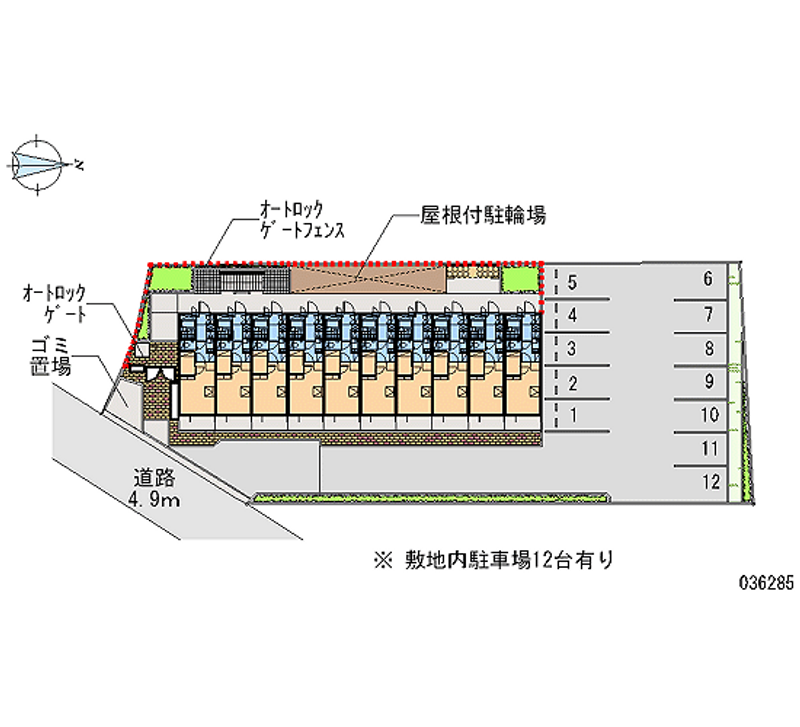 レオパレストルテュー 月極駐車場