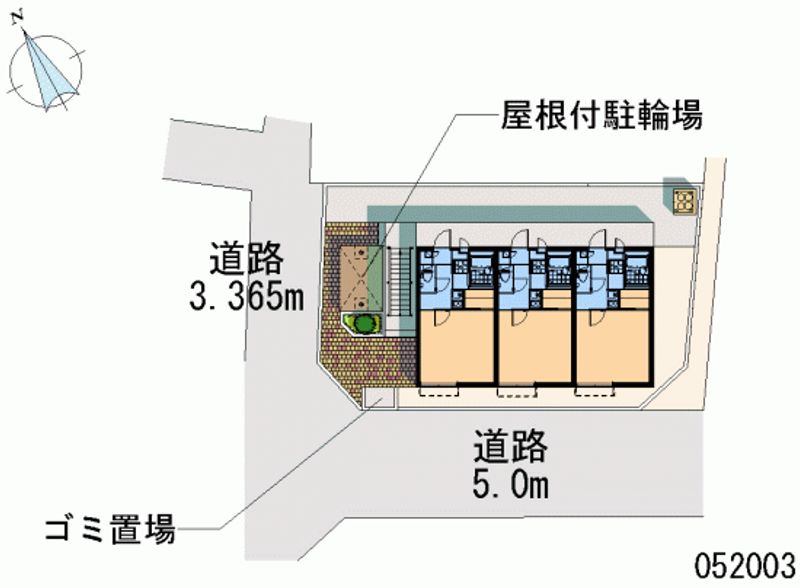 レオパレス天満 区画図