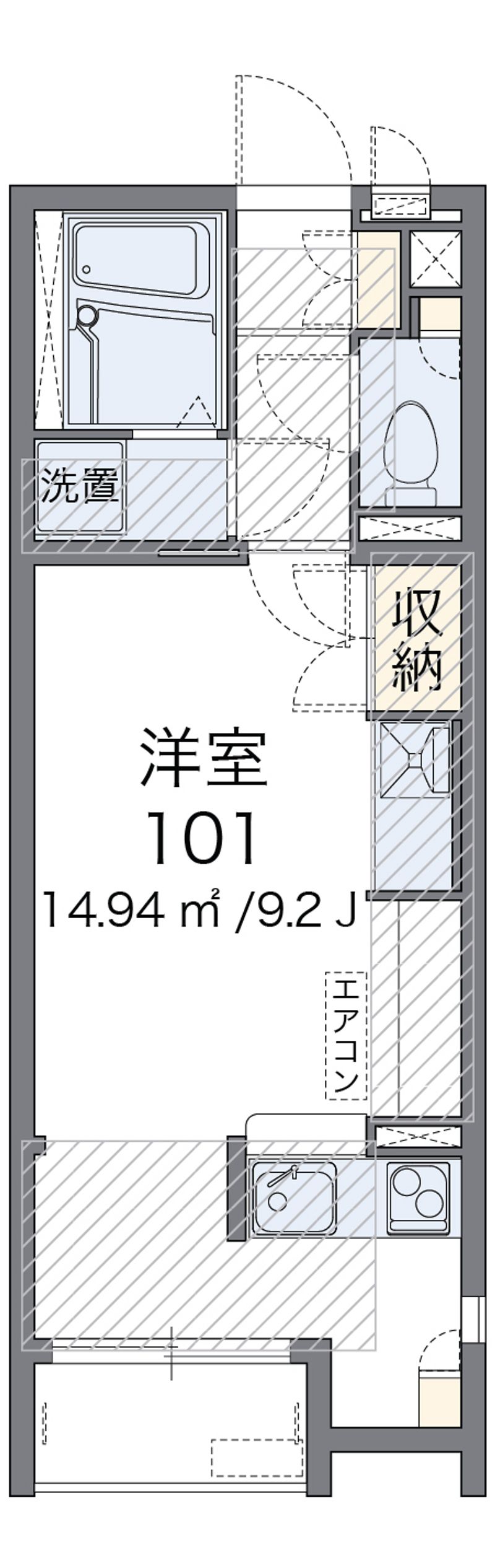 レオネクストスマイルタウン鵠沼 間取図
