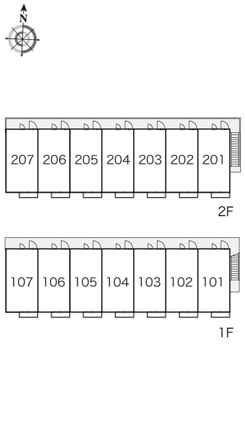 レオパレス東百合ヶ丘 間取り配置図