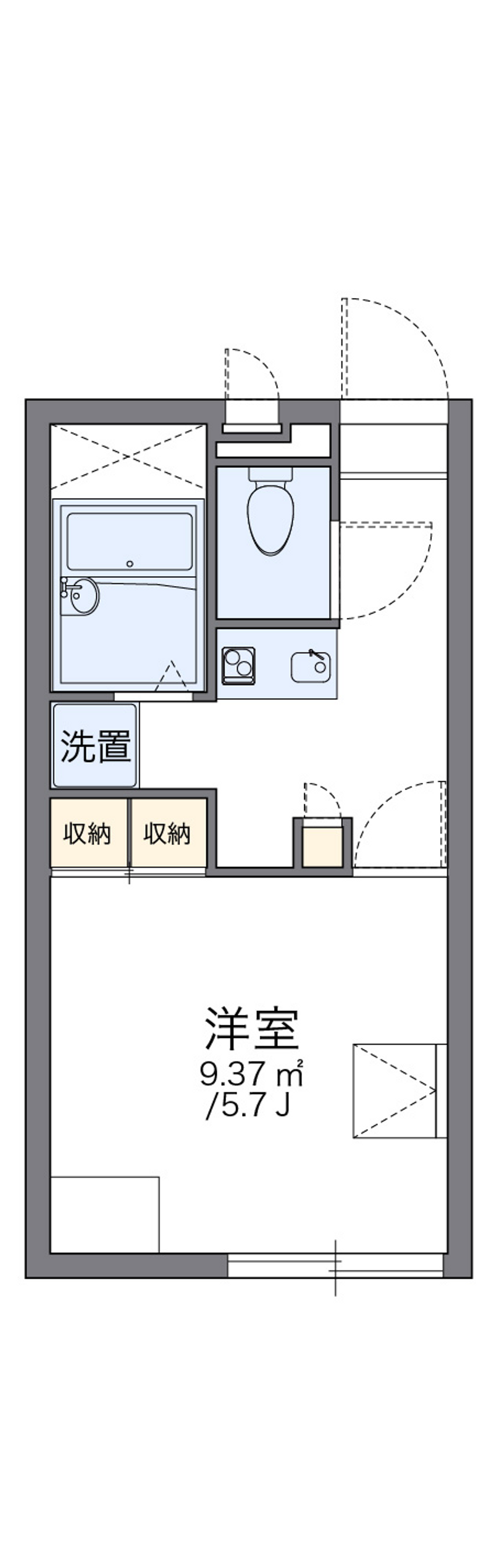 レオパレスＧＩＮＧＡ 間取図