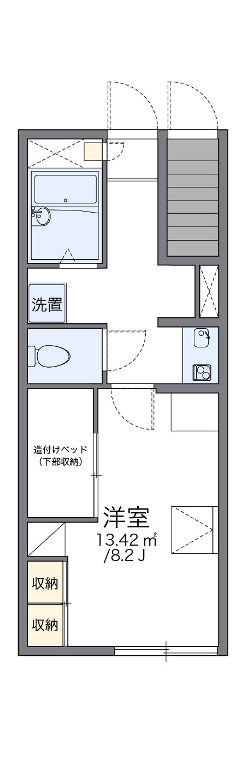 レオパレス南ヶ丘 間取図