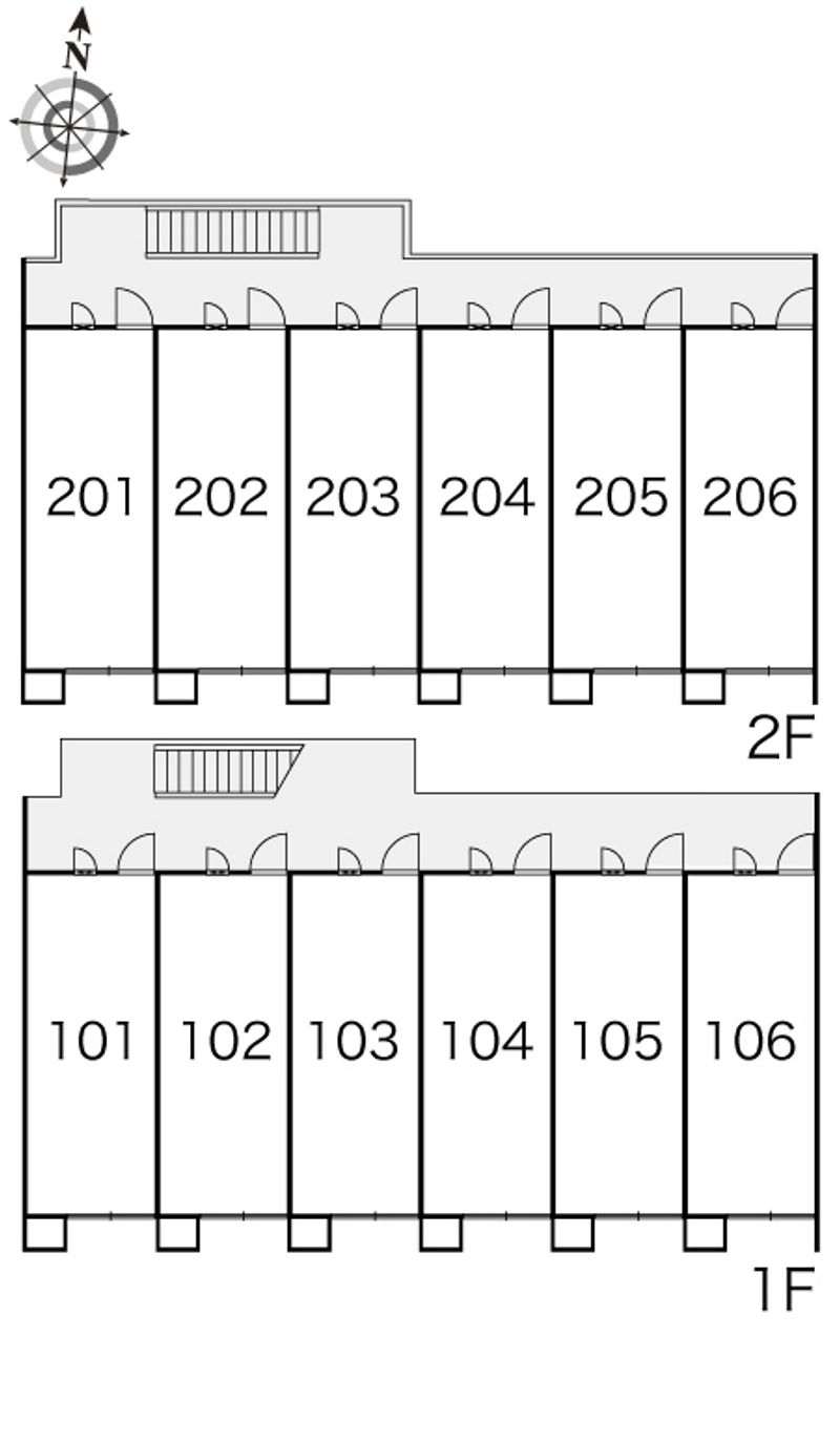 レオパレスメローネⅢ 間取り配置図