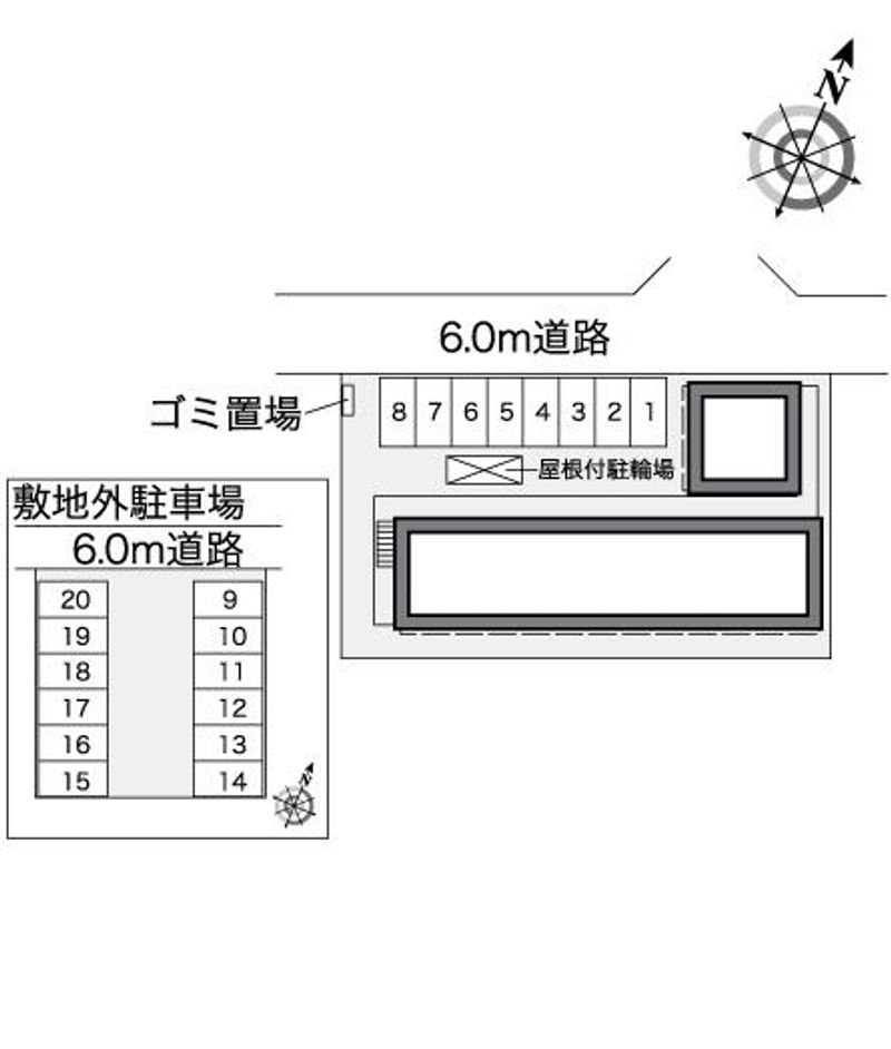 レオパレスグランアルブル 配置図