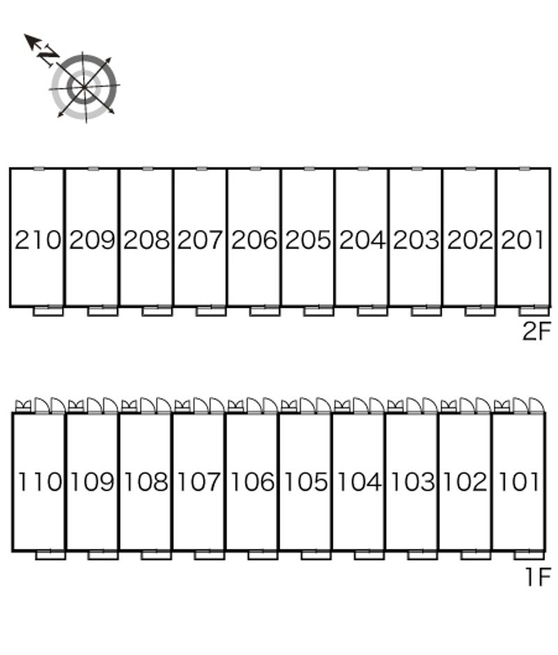 レオパレスウエルカム 間取配置図