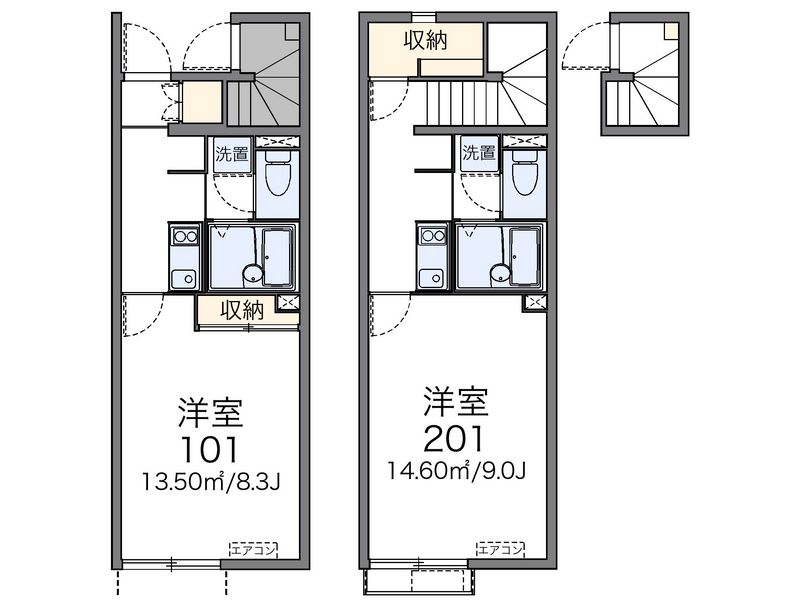 レオネクストマンダリーヌⅤ 間取図
