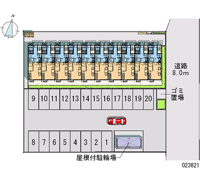 23821 bãi đậu xe hàng tháng