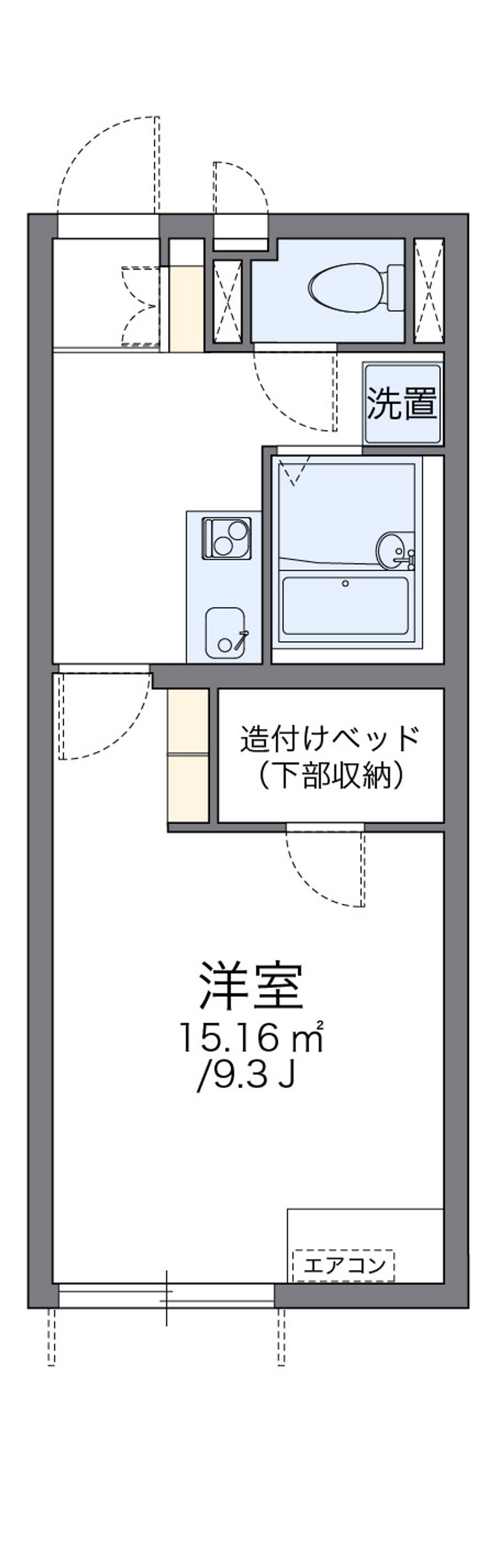 レオネクストＺｅｂｒａ５ 間取図