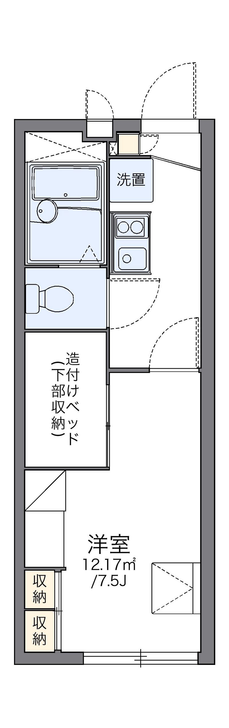 leopalace Okamoto Yamatekan Floor plan