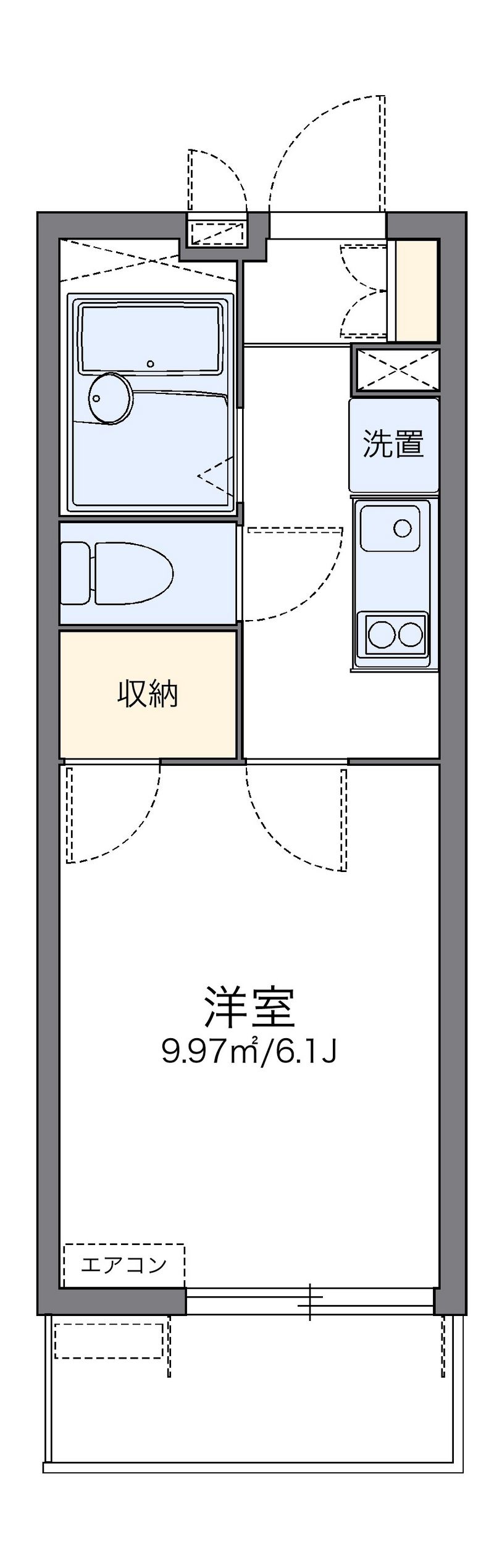 レオパレスカーサ　ドマーニ 間取り