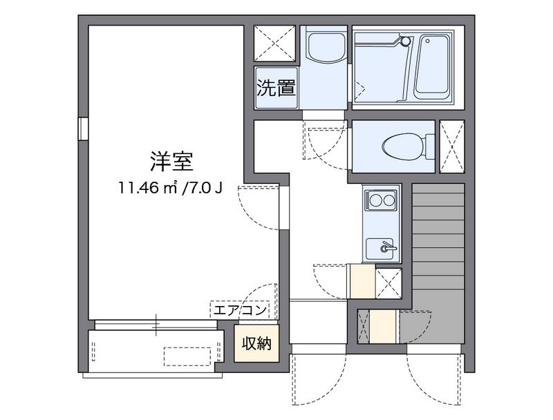 レオネクストフラッツ　ケイ 間取図