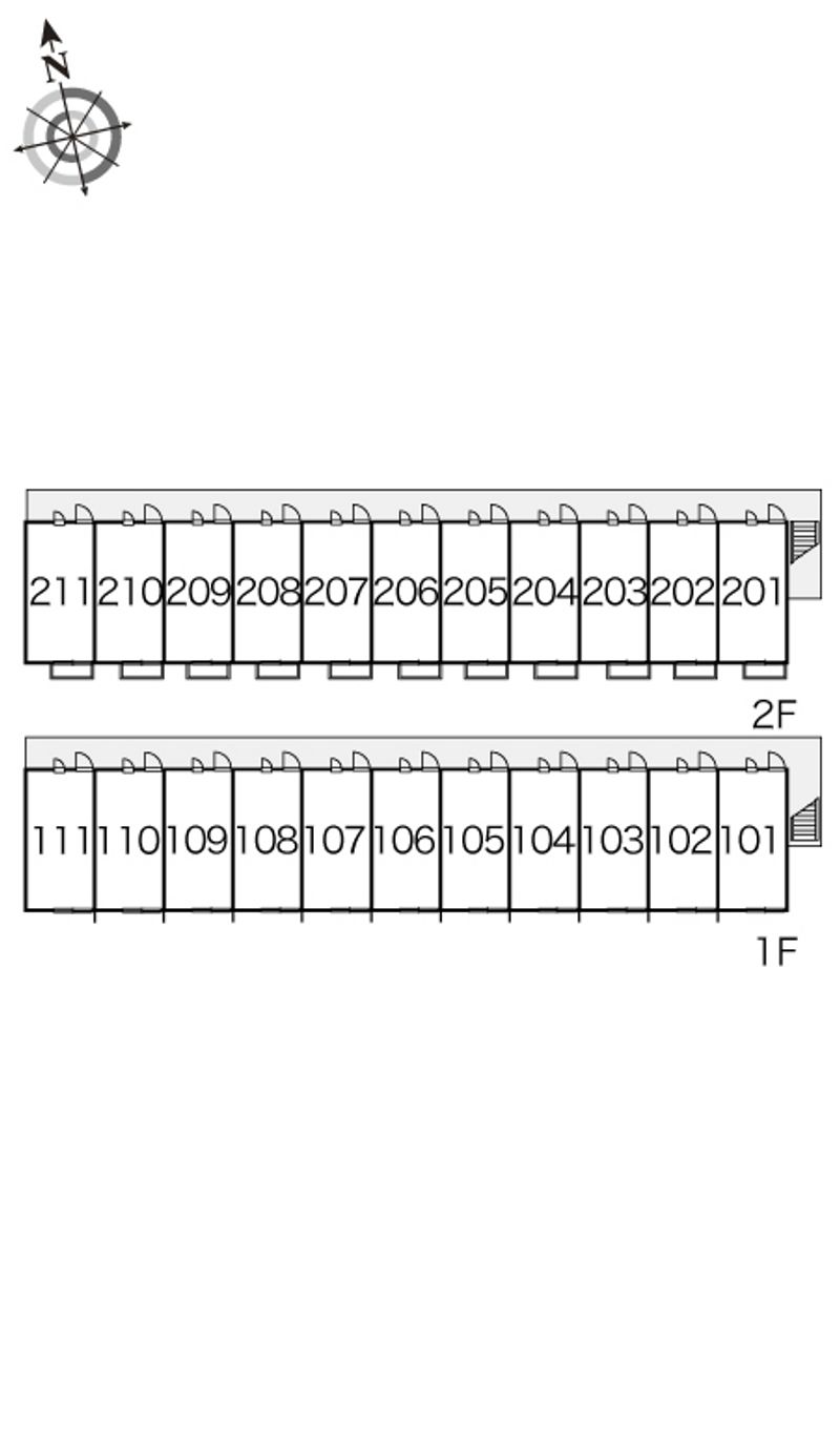 レオパレスエトワール彩Ⅰ 間取配置図