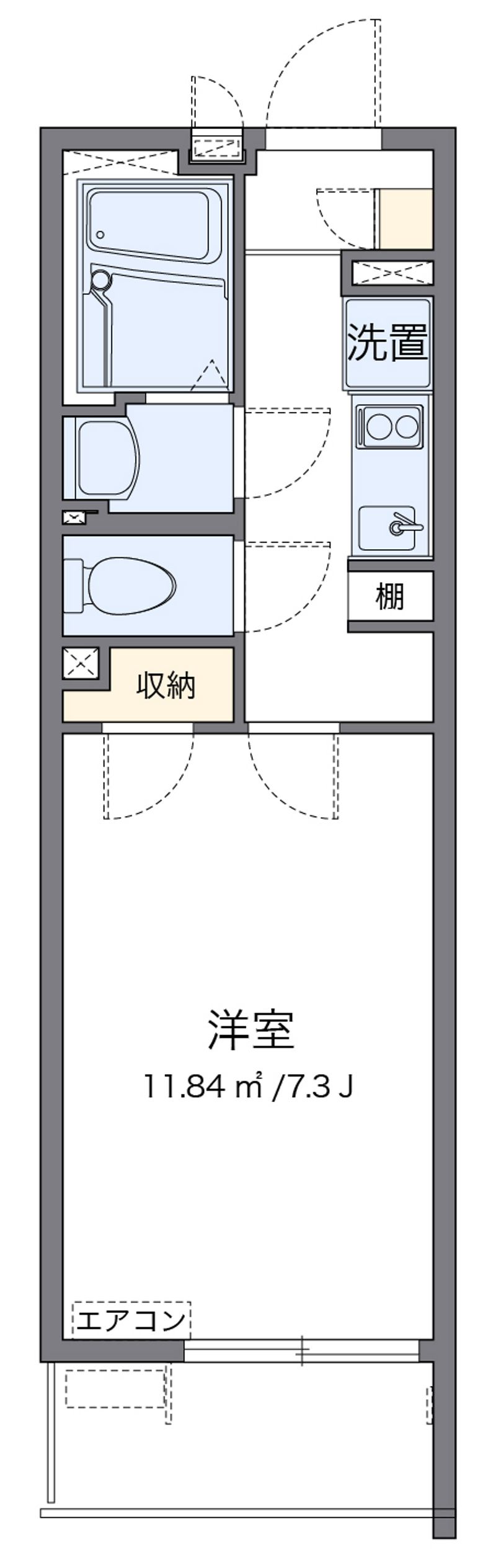 クレイノＳＯＬＵＴＩＯＮＳⅥ 間取図