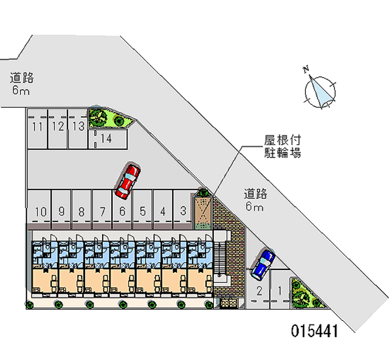 レオパレスルミエール２１ 月極駐車場