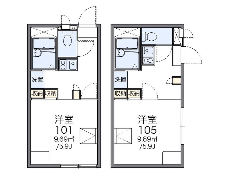 レオパレスアベニュー 間取図