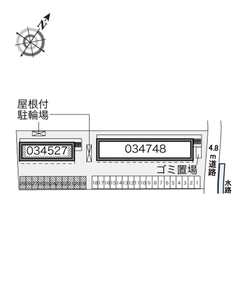 レオパレス空港通Ⅰ 配置図