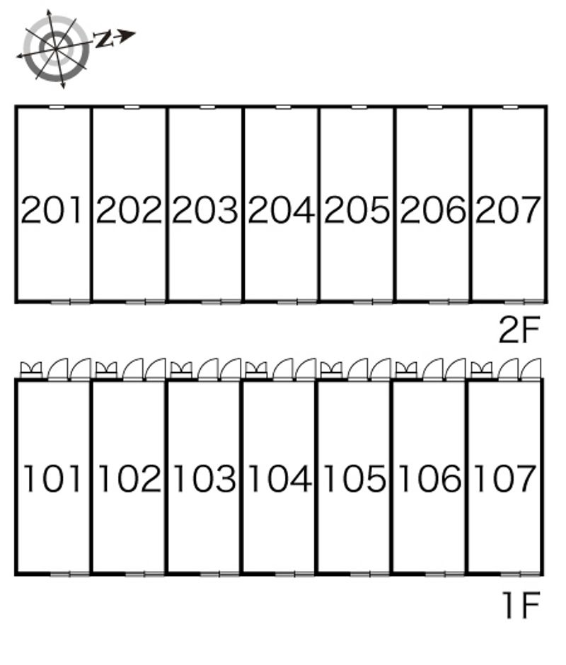 レオパレスシエラ 間取配置図