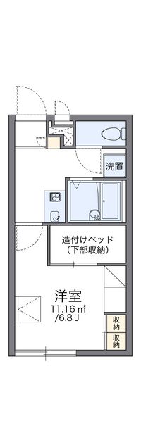 レオパレスオレンジペコ 間取り図