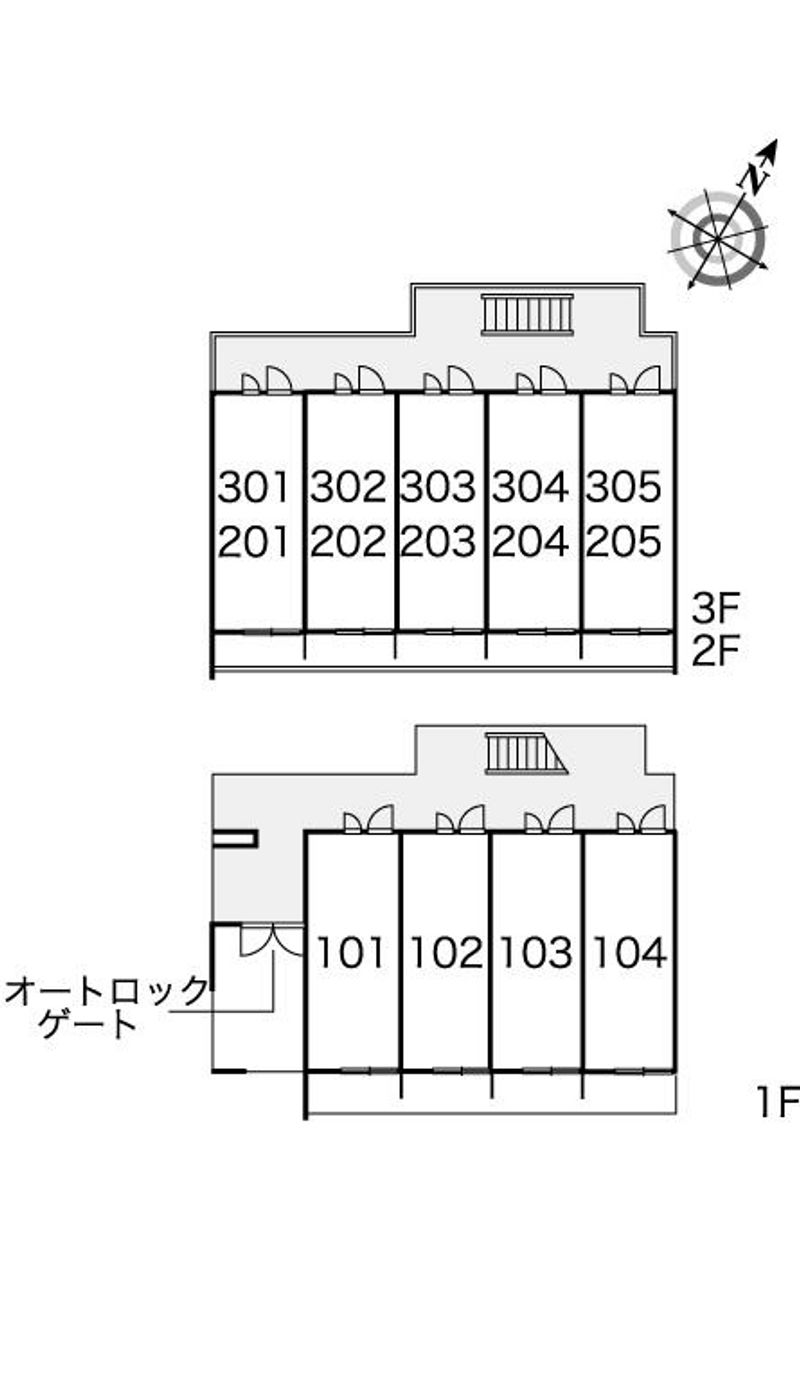 レオパレスマルコフォー 間取り配置図
