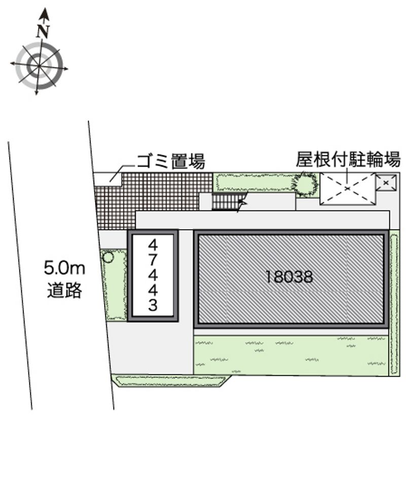 レオパレスけやき 配置図