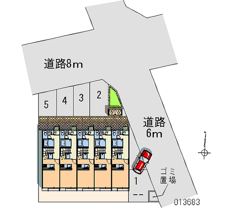 レオパレスひまわりくん 月極駐車場