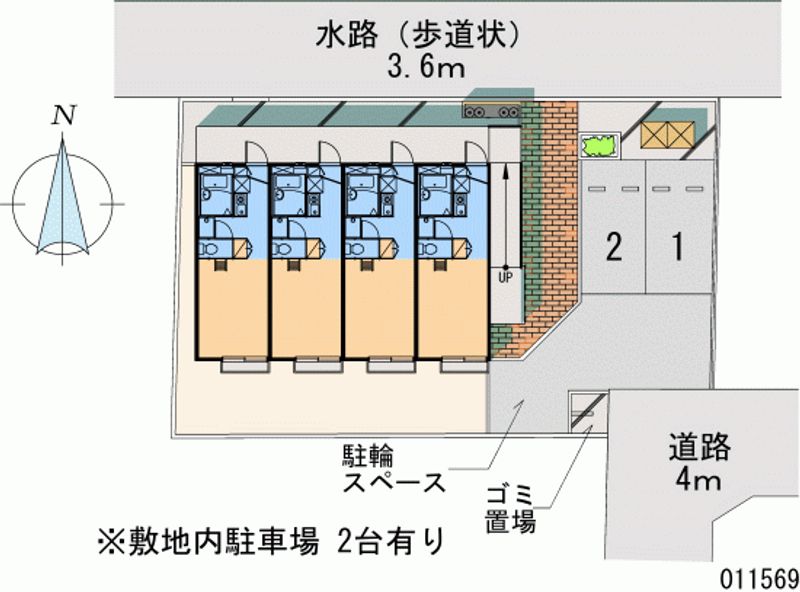 レオパレスロワール 月極駐車場