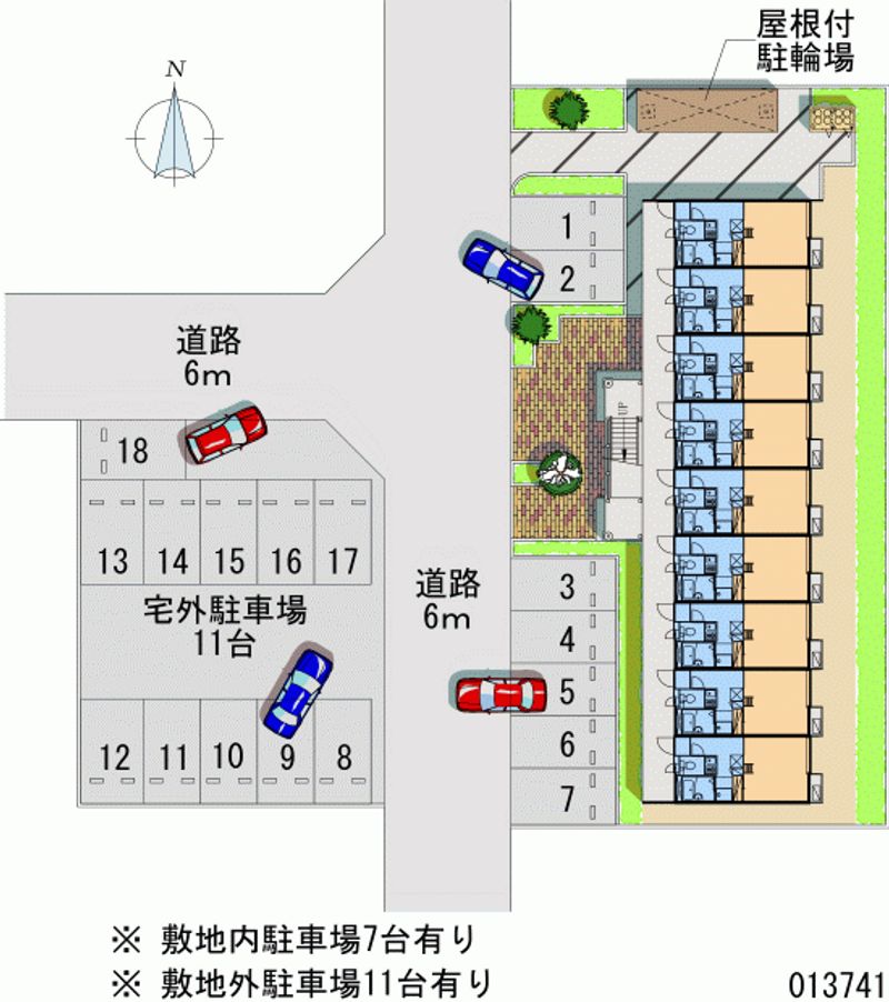 レオパレスディオネ 月極駐車場