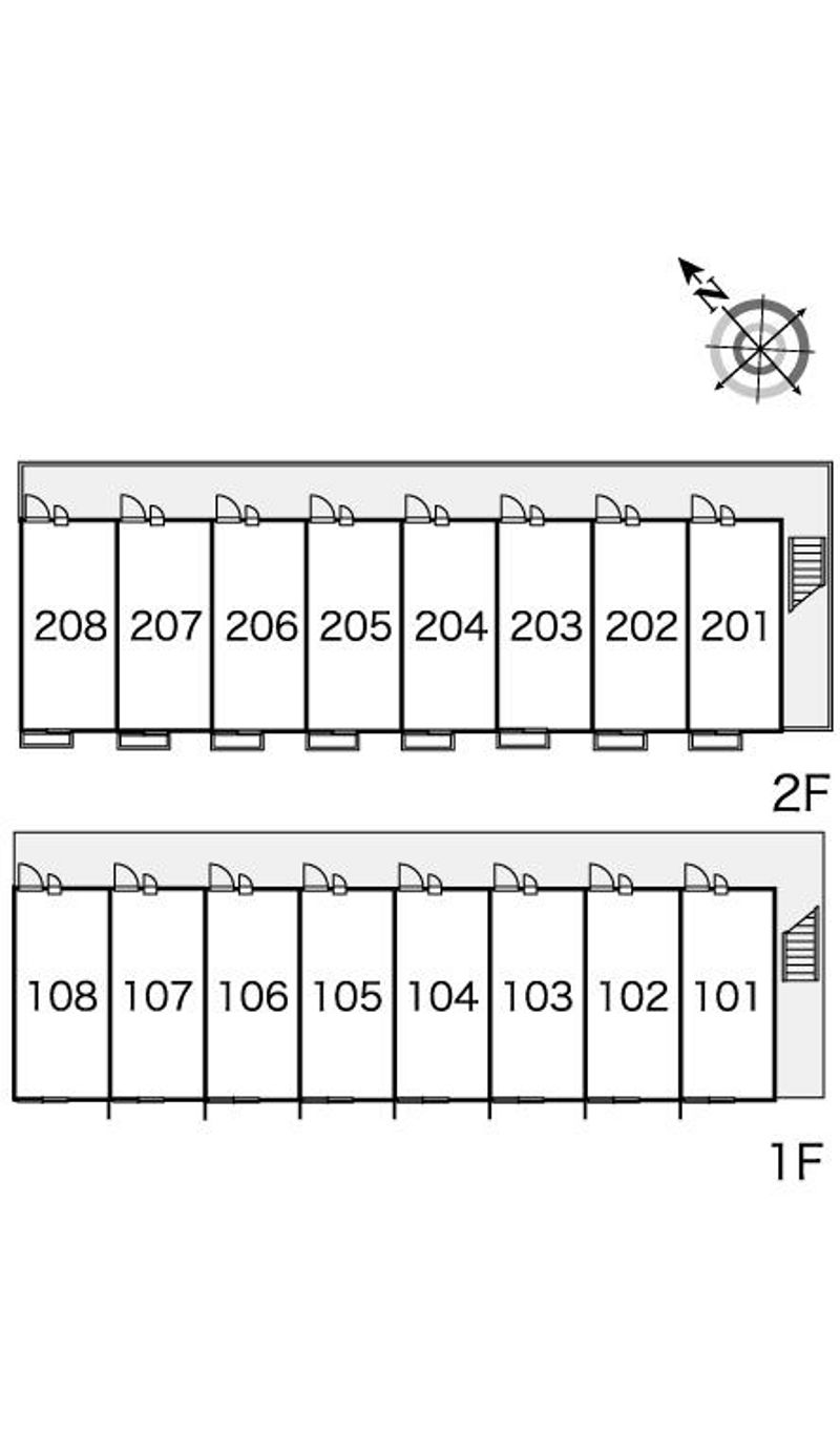 レオパレス武蔵 間取配置図