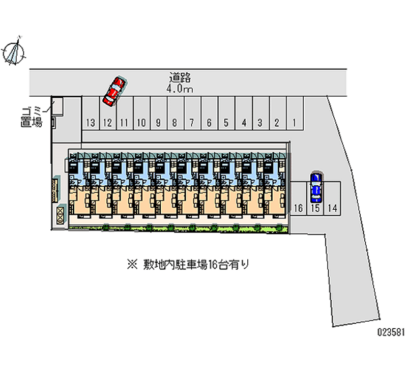 23581 bãi đậu xe hàng tháng