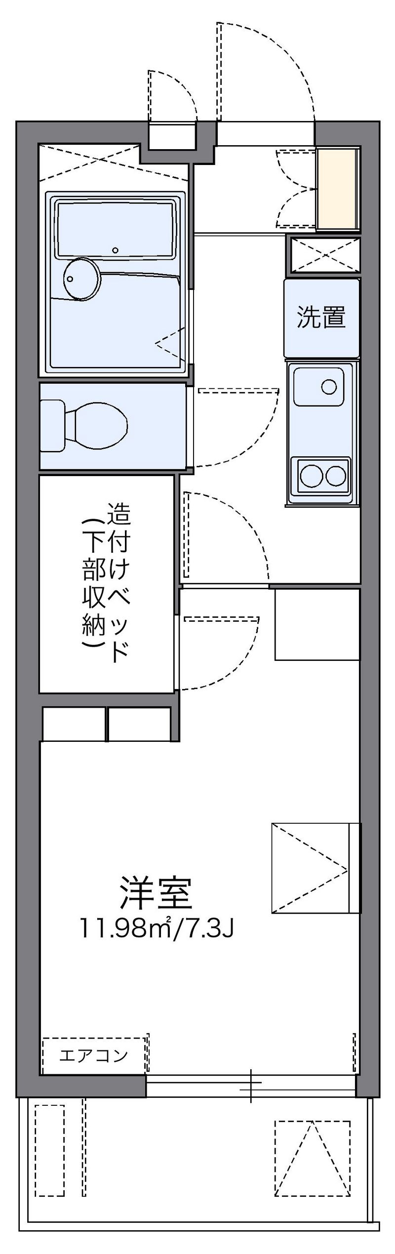 レオパレスＥａｇｌｅ南丹 間取図