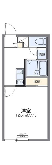 レオパレスハイツあい 間取り図