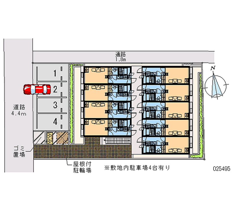 25495 Monthly parking lot