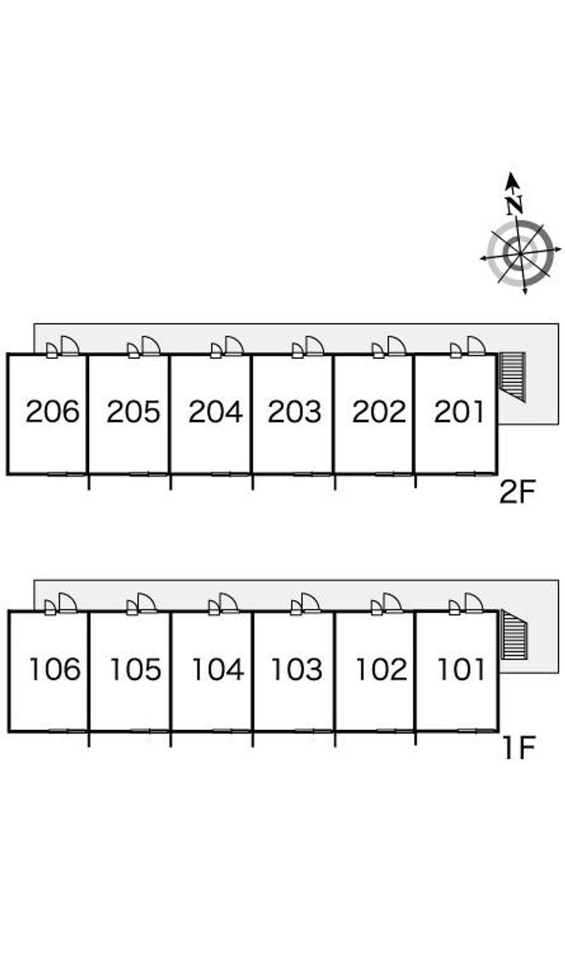 レオパレス天神 間取り配置図
