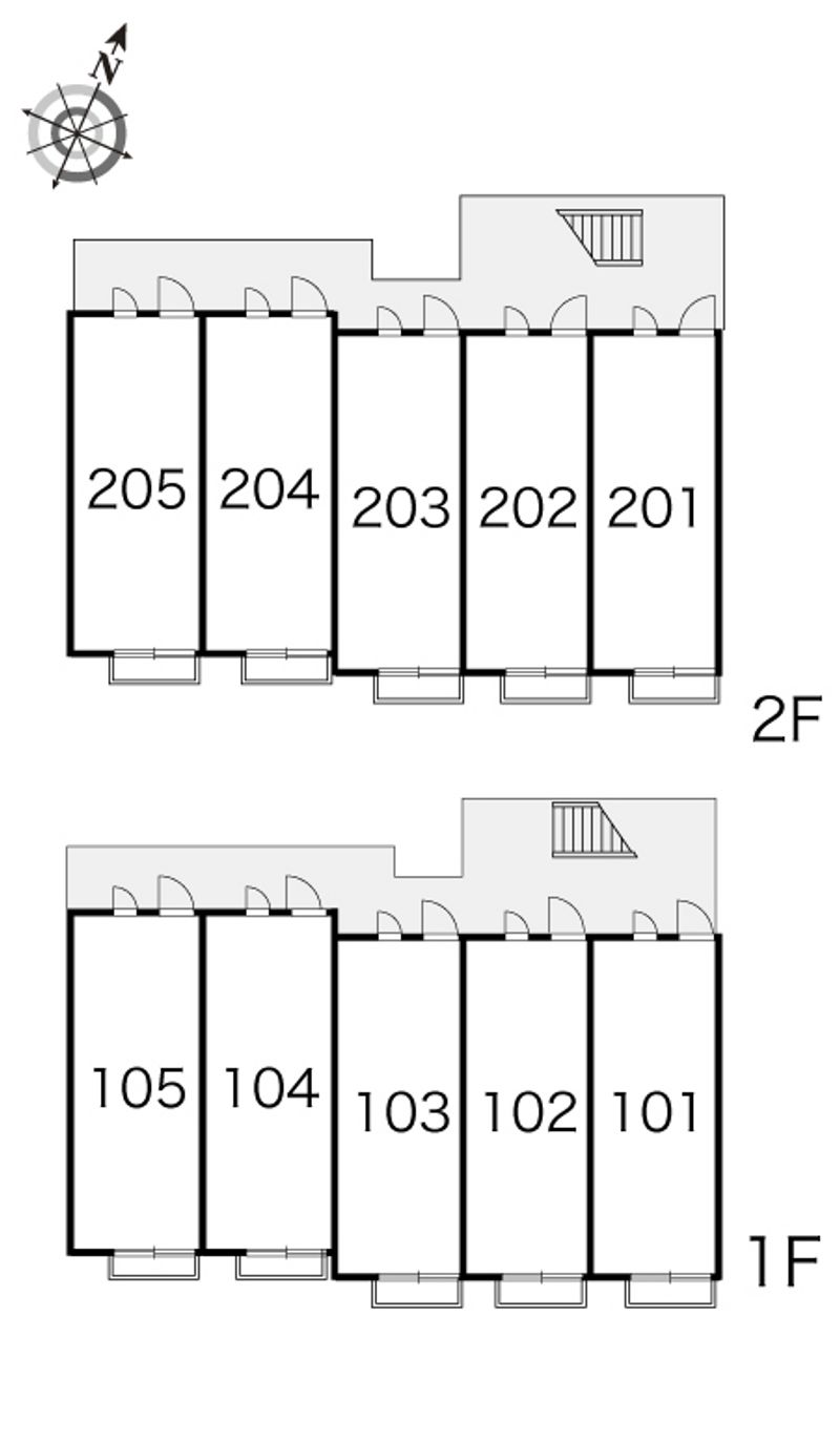 レオパレスサニーコート竹松 間取配置図