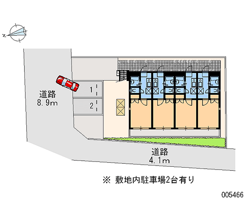 レオパレスフェーリアⅠ 月極駐車場