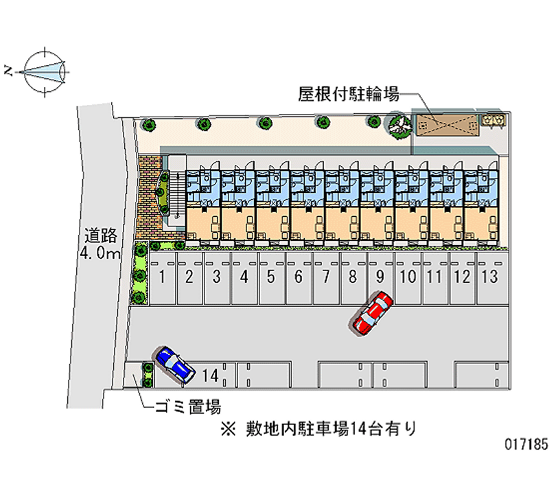 17185 Monthly parking lot