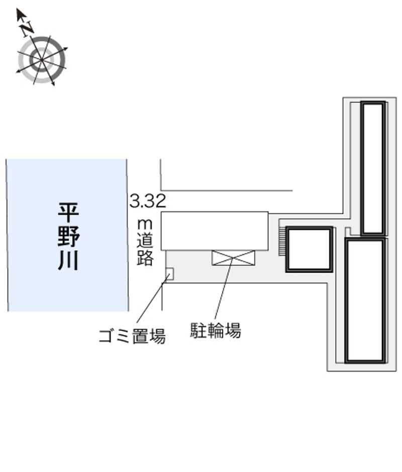 レオパレスＮＥＯ　ＺＩＯＵＮ 配置図