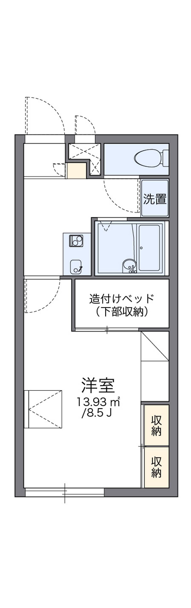 レオパレス島上 間取図
