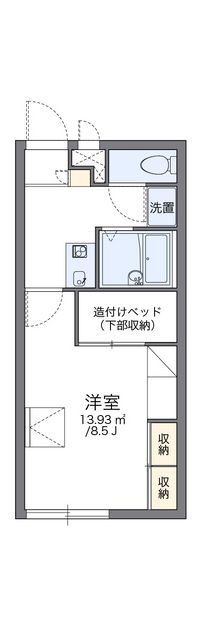 レオパレス島上 間取り図