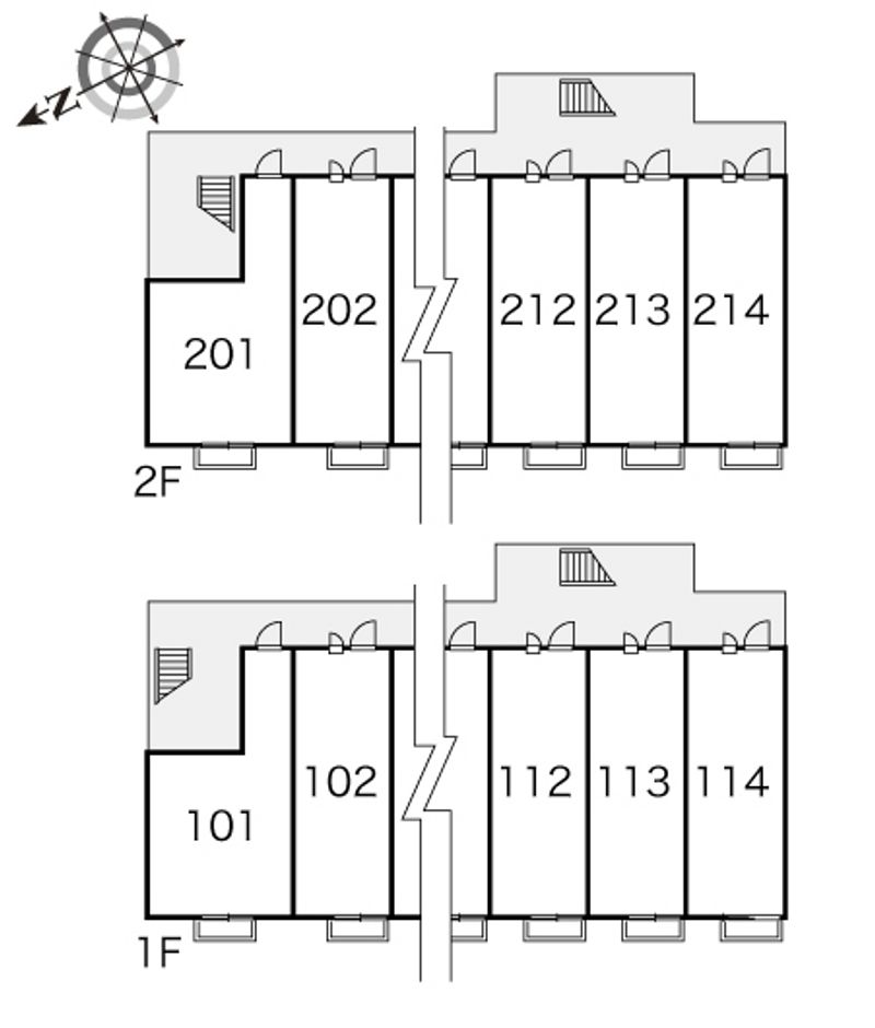 レオパレスセードルⅡ 間取配置図